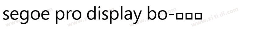 segoe pro display bo字体转换